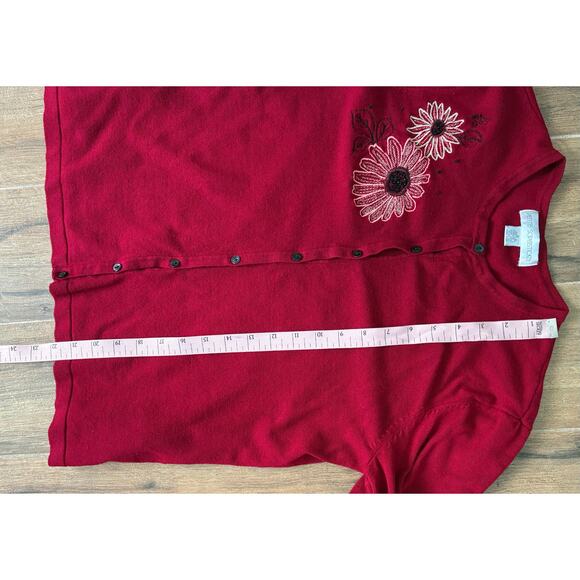 Petite Sophisticate Cardigan Medium Embroidered and Beaded - Picture 8 of 8